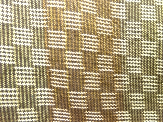 JAPANESE KIMONO / ANTIQUE KIMONO / DORO OSHIMA TSUMUGI / WOVEN SMALL GRID